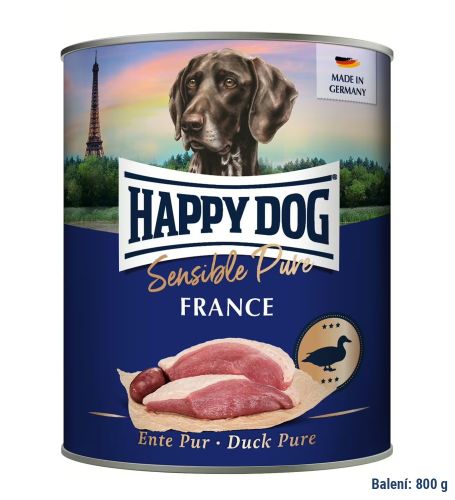 Happy Dog Ente Pur France kačacie 800 g